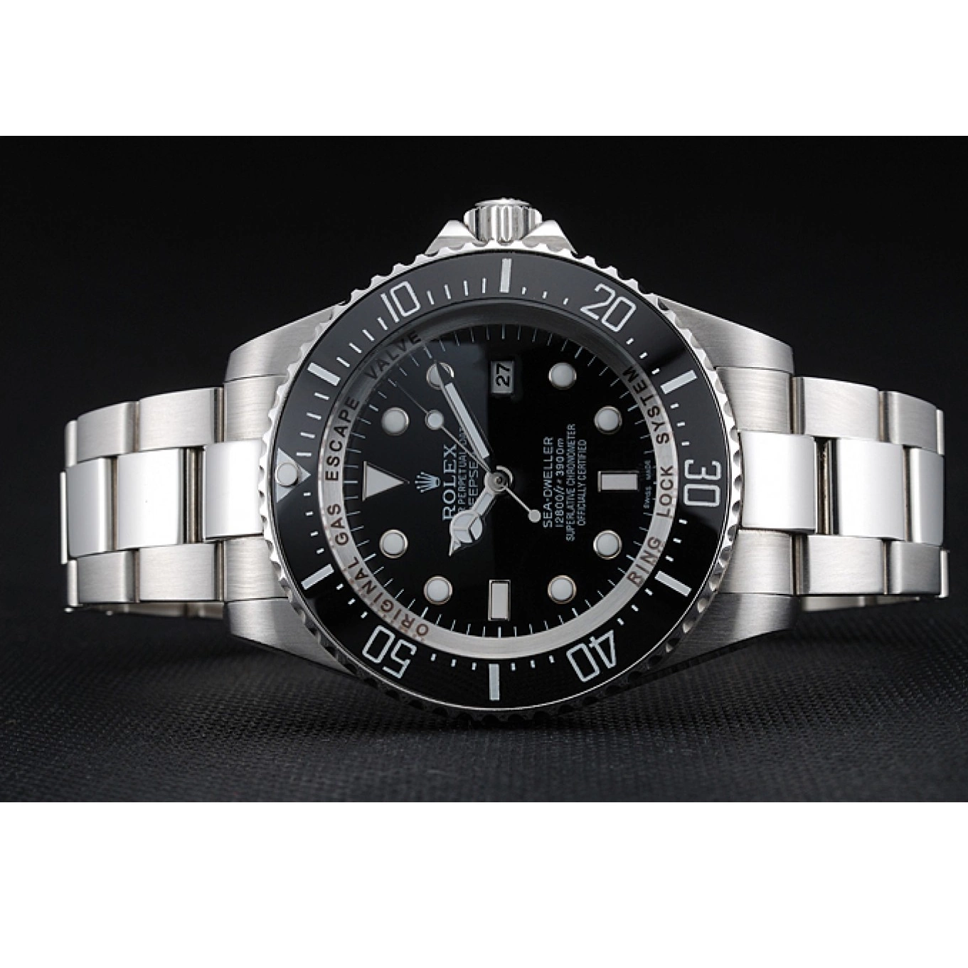 Aaa replica Steel Black Sky Dweller Stainless Rolex Watch Dial Bracelet 0606